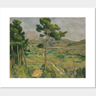 Mont Sainte-Victoire and the Viaduct of the Arc River Valley by Paul Cezanne Posters and Art